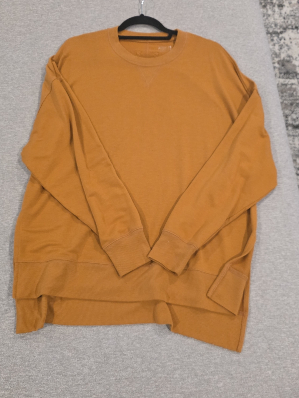 flirtitude CrewneckOversized Sweater in Burnt Orange
